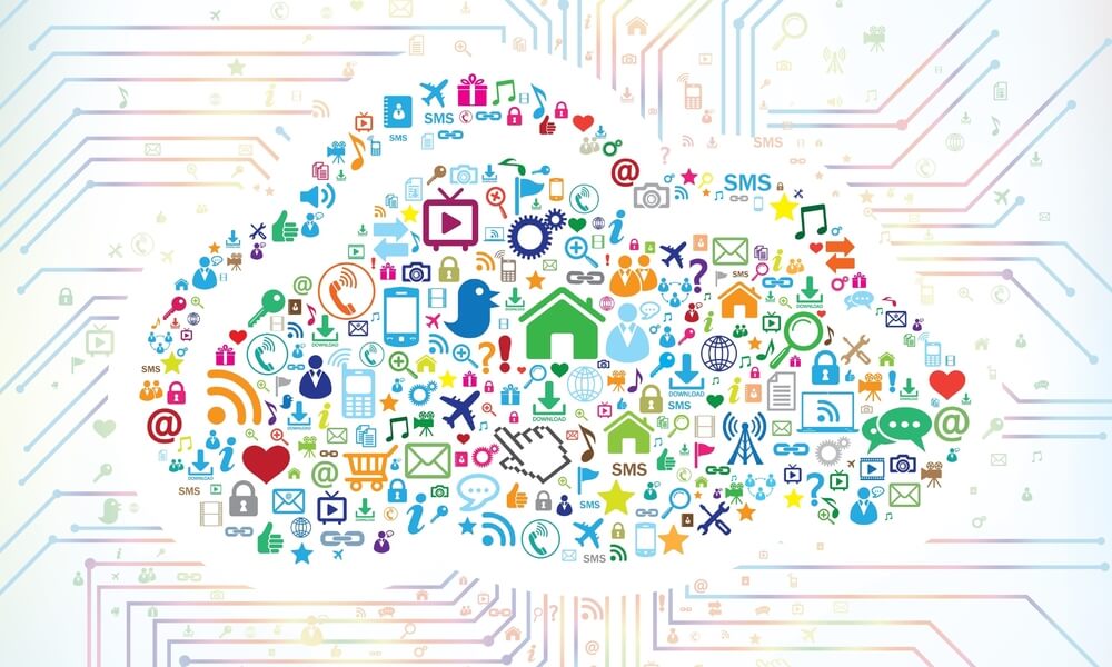 Cloud image of various Wi-Fi enabled devices.